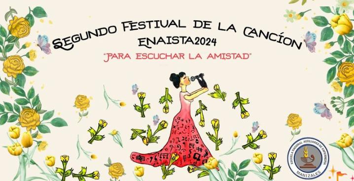 Poster del segundo festival de la canción ENAISTA año 2024